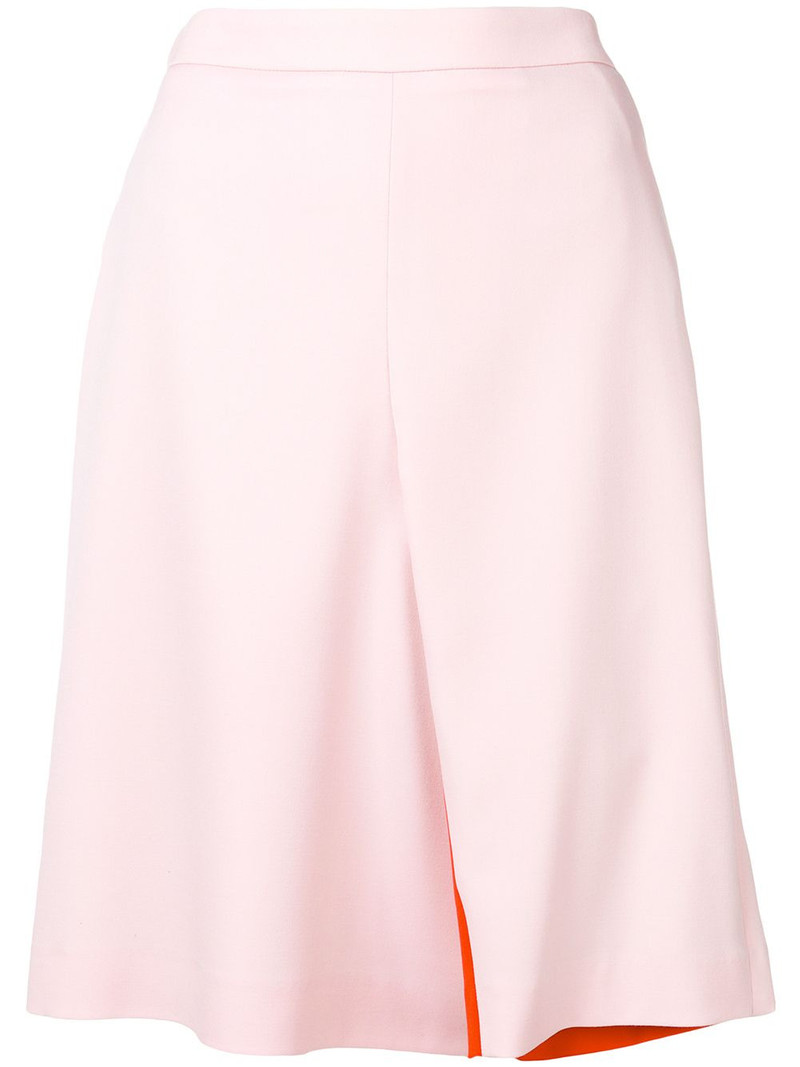 contrast lining skirt 1