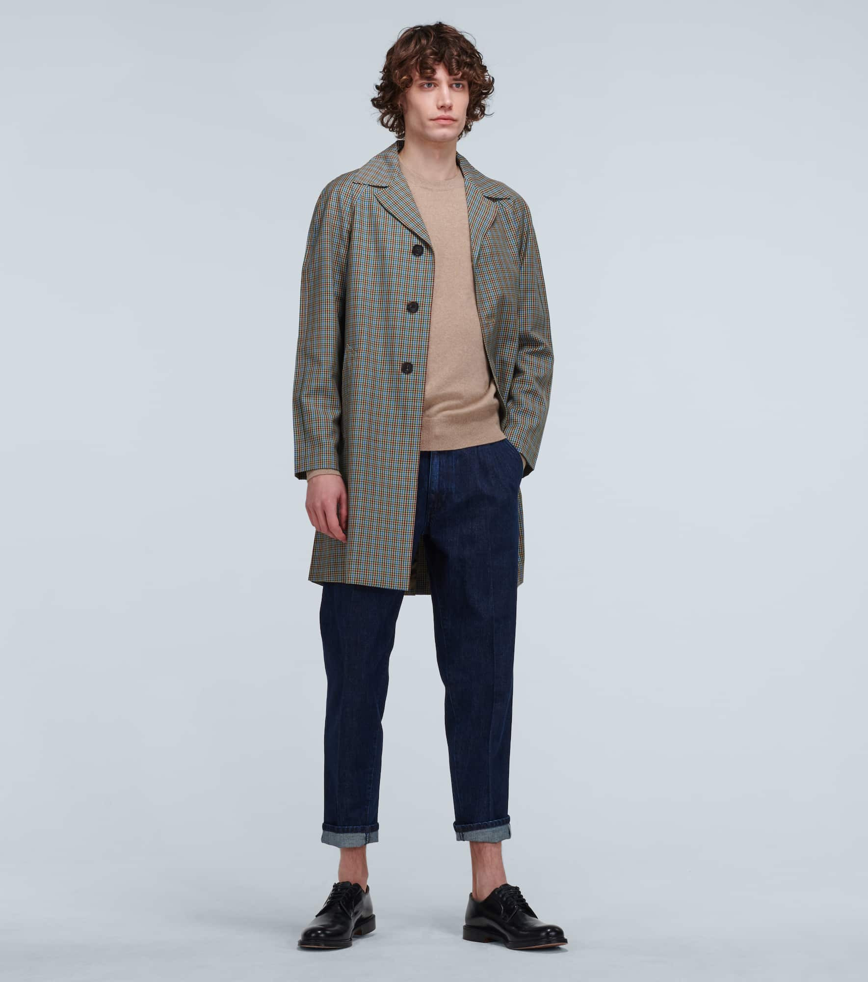 Checked trench coat - 2
