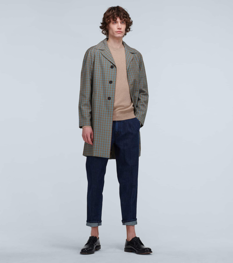 Prada Checked trench coat outlook