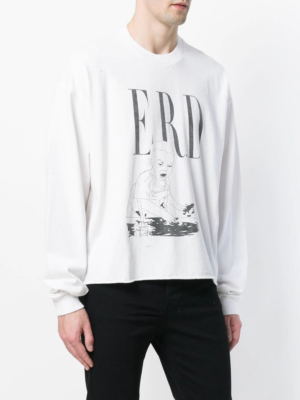 logo print sweatshirt - 3