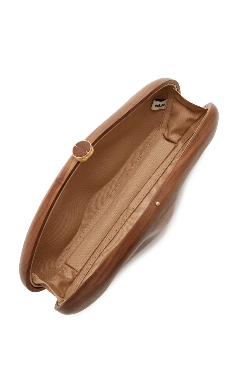 The Caldera Wood Clutch brown 5