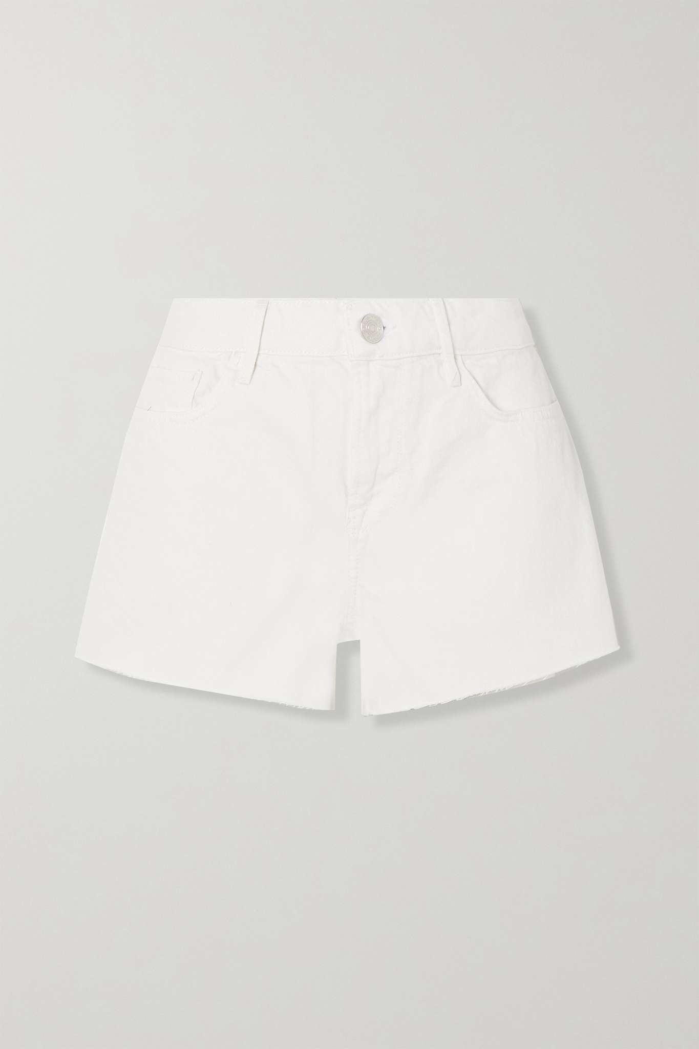 Le Grand Garcon frayed denim shorts - 1