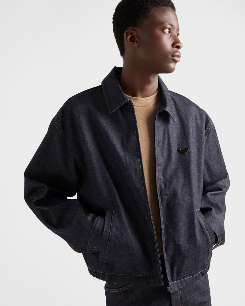 Denim blouson jacket 4