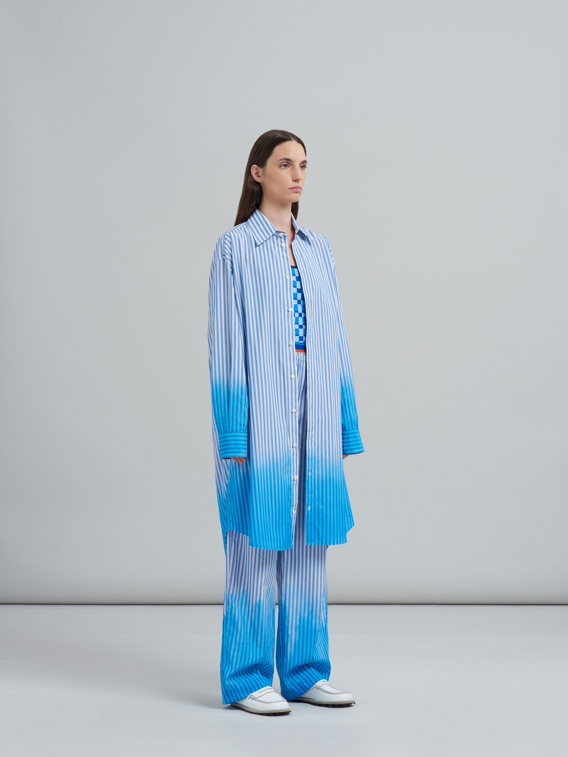 DIP-DYED POPLIN DRESS - 6