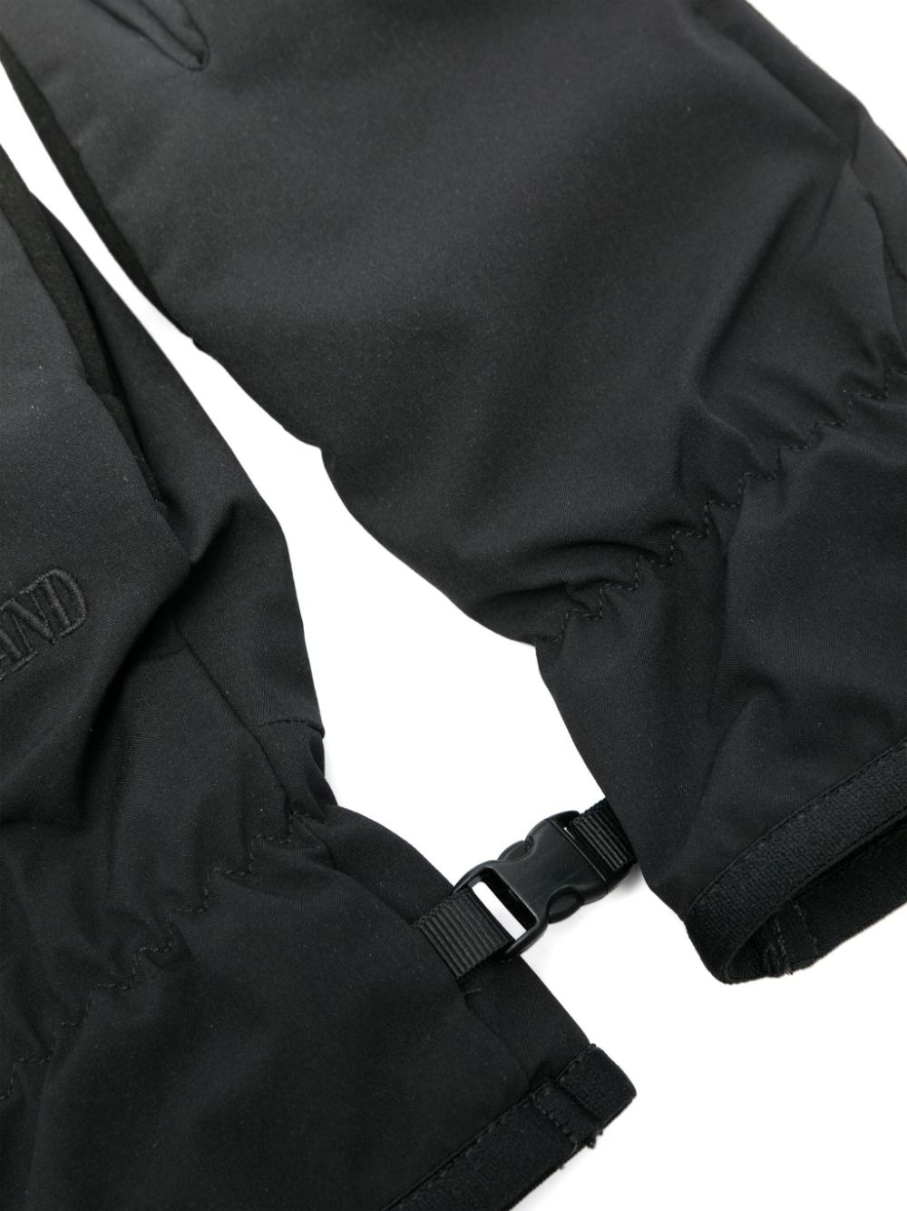 logo-embroidered gloves - 2