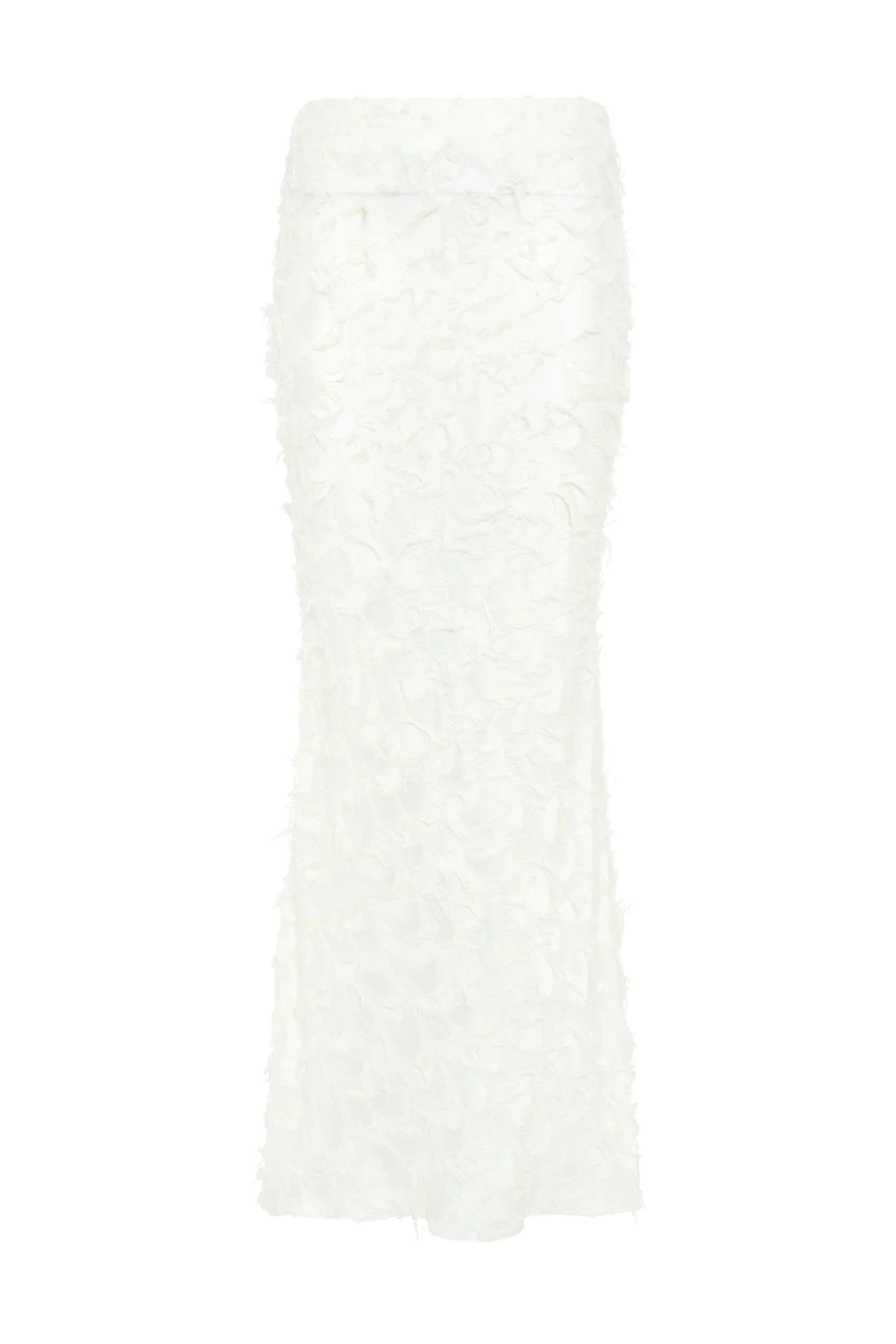 Frei Skirt in Ivory Silk Wool Fil Coupé - 1
