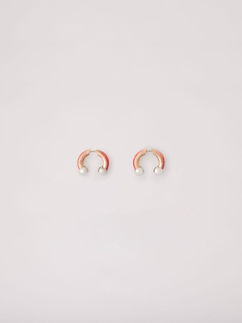 FIRE BARBELL EARRINGS - 6