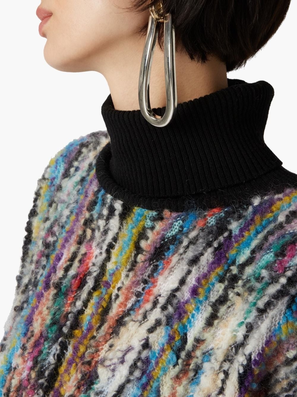 roll-neck knitted jumper - 5