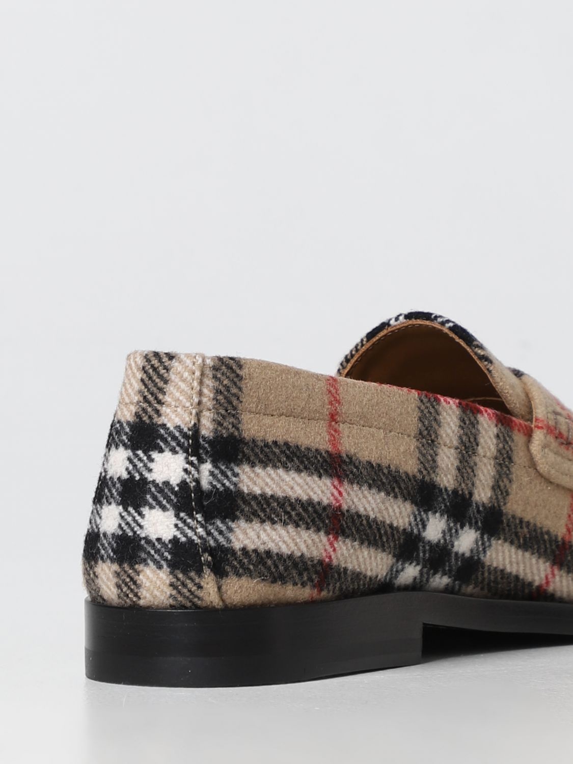 Vintage Check Hackney Burberry moccasins in printed virgin wool - 3