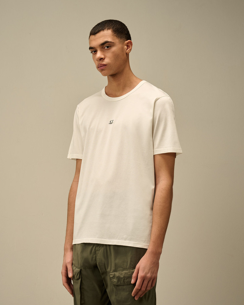 70/2 Mercerized Jersey Printed Logo T-Shirt 3