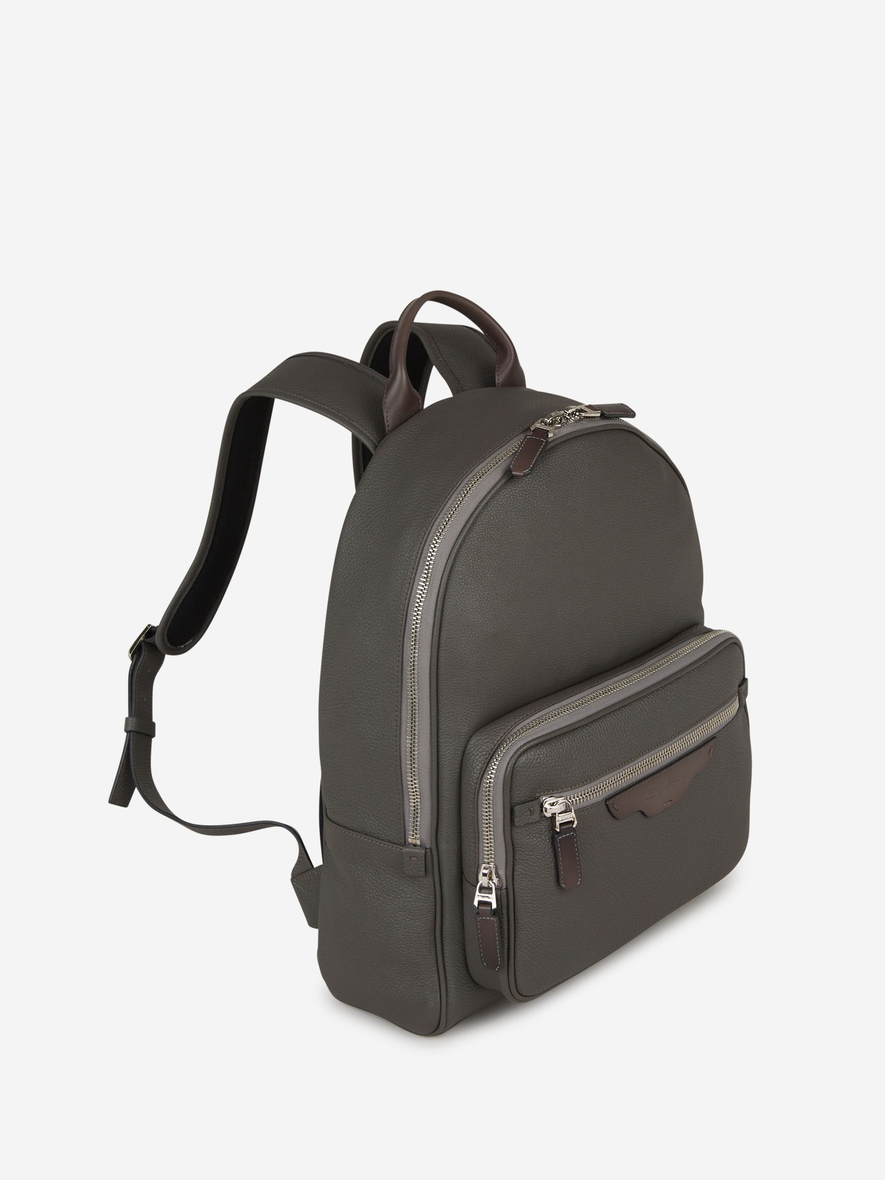 BICOLOR LEATHER BACKPACK - 2