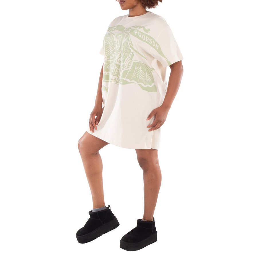 Burberry Short Sleeve Equestrian Knight Cotton Dress - 2