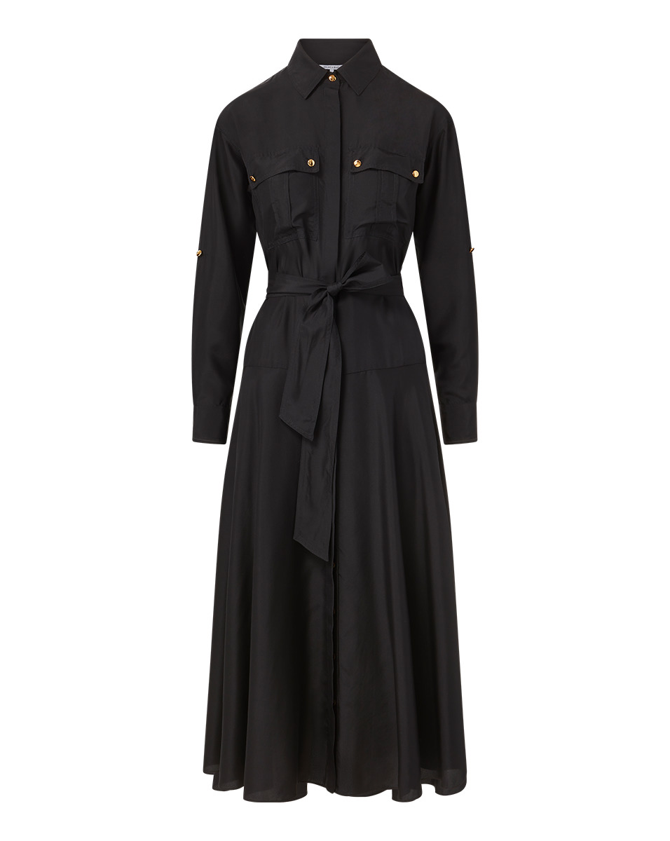 CAMILLE SILK SHIRTDRESS - 1