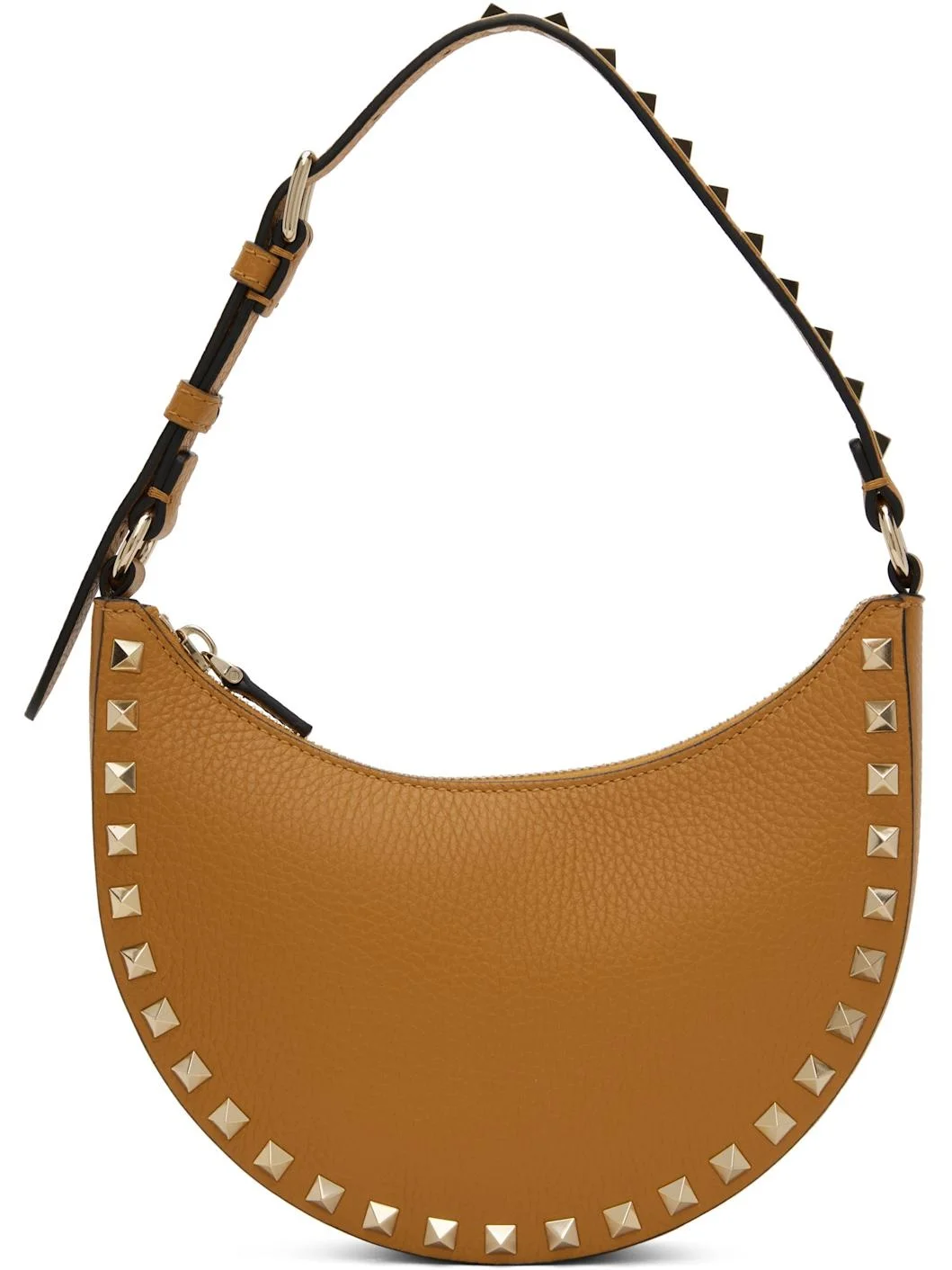 Tan Mini Rockstud Bag - 1
