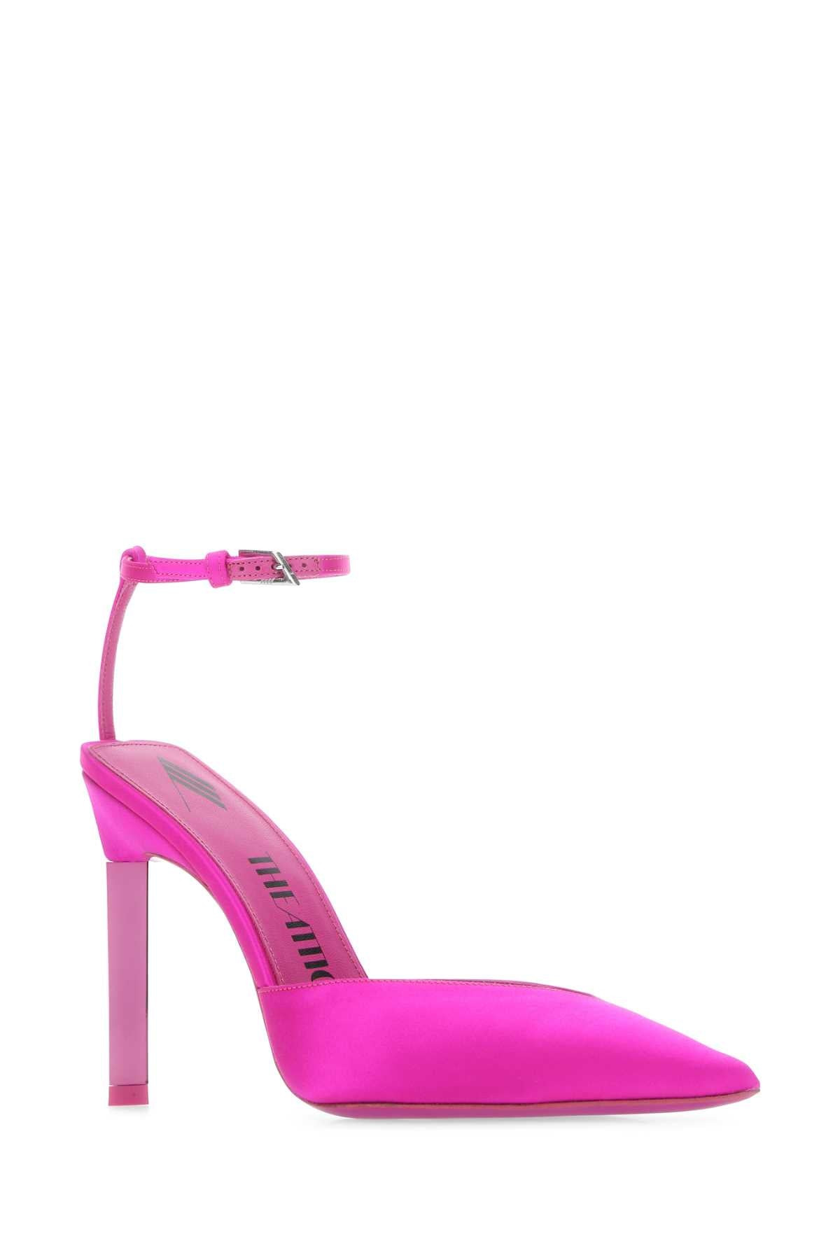 The Attico Women Fuchsia Satin Perine Pumps - 2