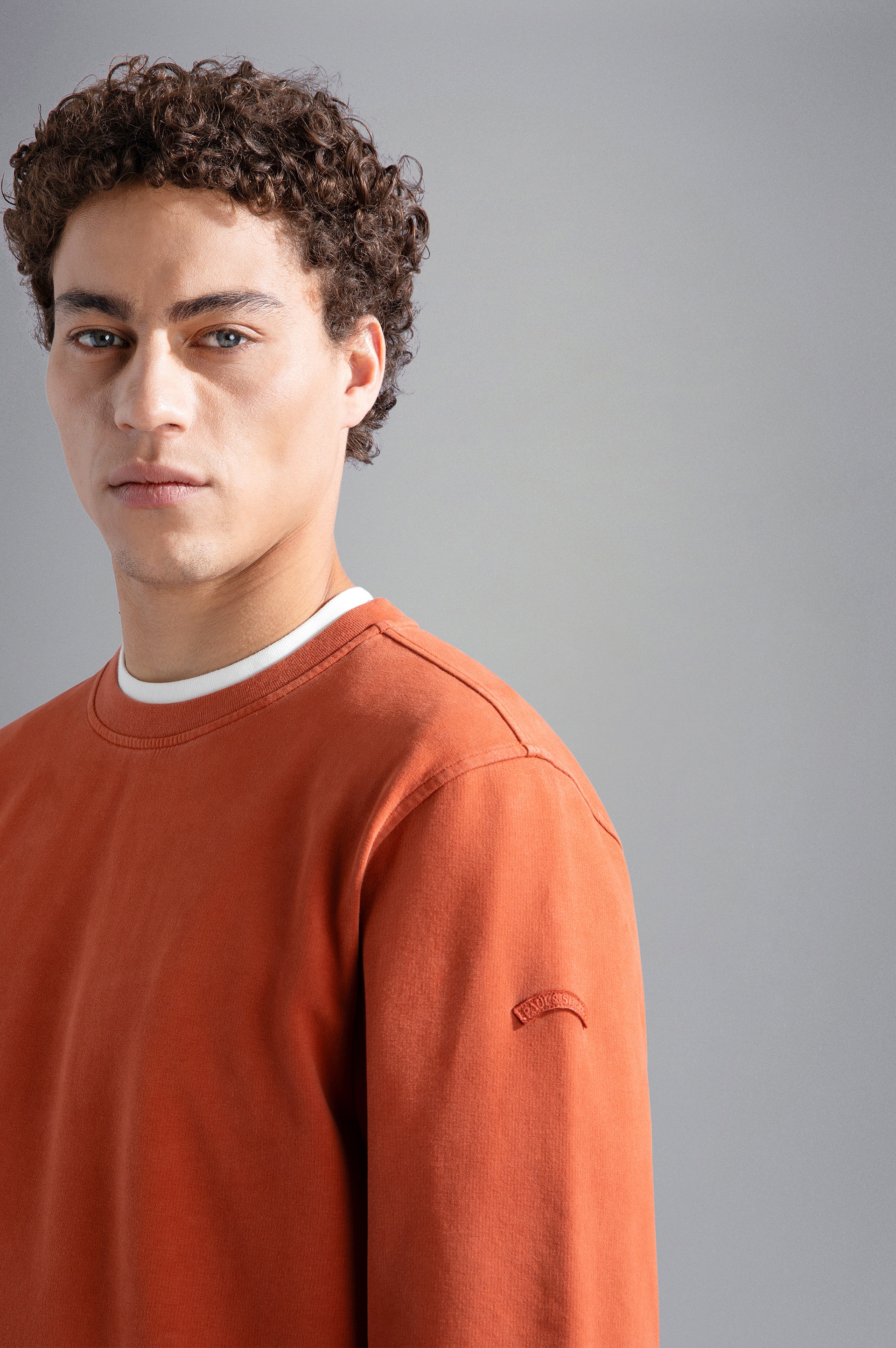 X-SOFT GARMENT DYED STRETCH COTTON SWEATSHIRT - 4