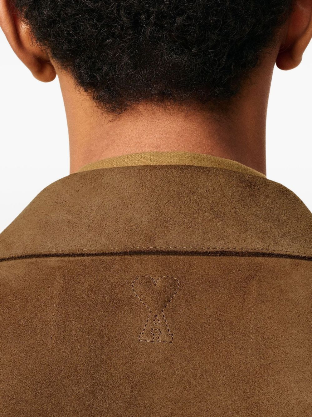embossed Ami de Cour shirt jacket - 6
