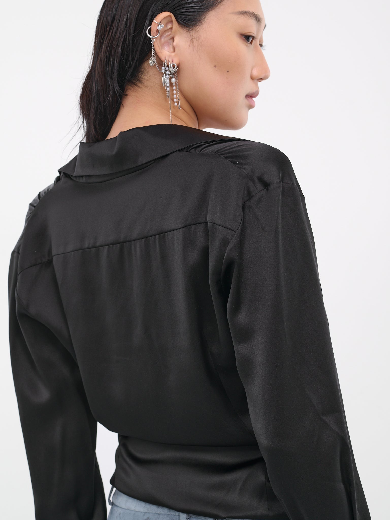 Draped Wrap Top - 4