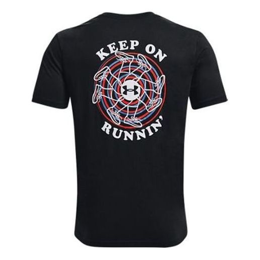 Under Armour Keep Run Graphic T-shirt 'Black' 1369405-001 - 2
