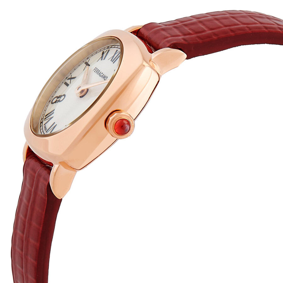 Ferragamo Soft Square Quartz White Dial Ladies Watch SFKU00323 - 2
