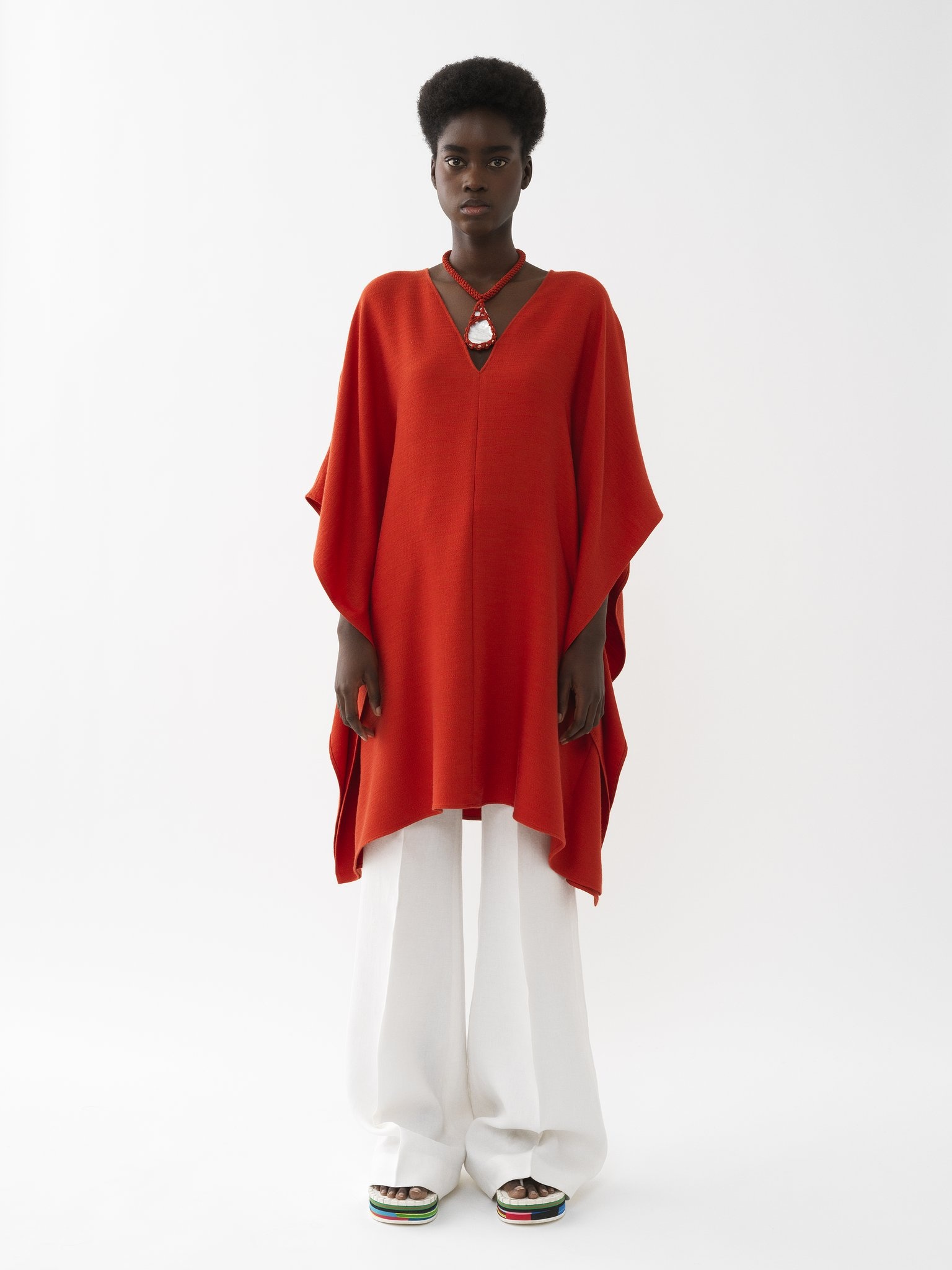 CAFTAN-INSPIRED SHORT DRESS - 3