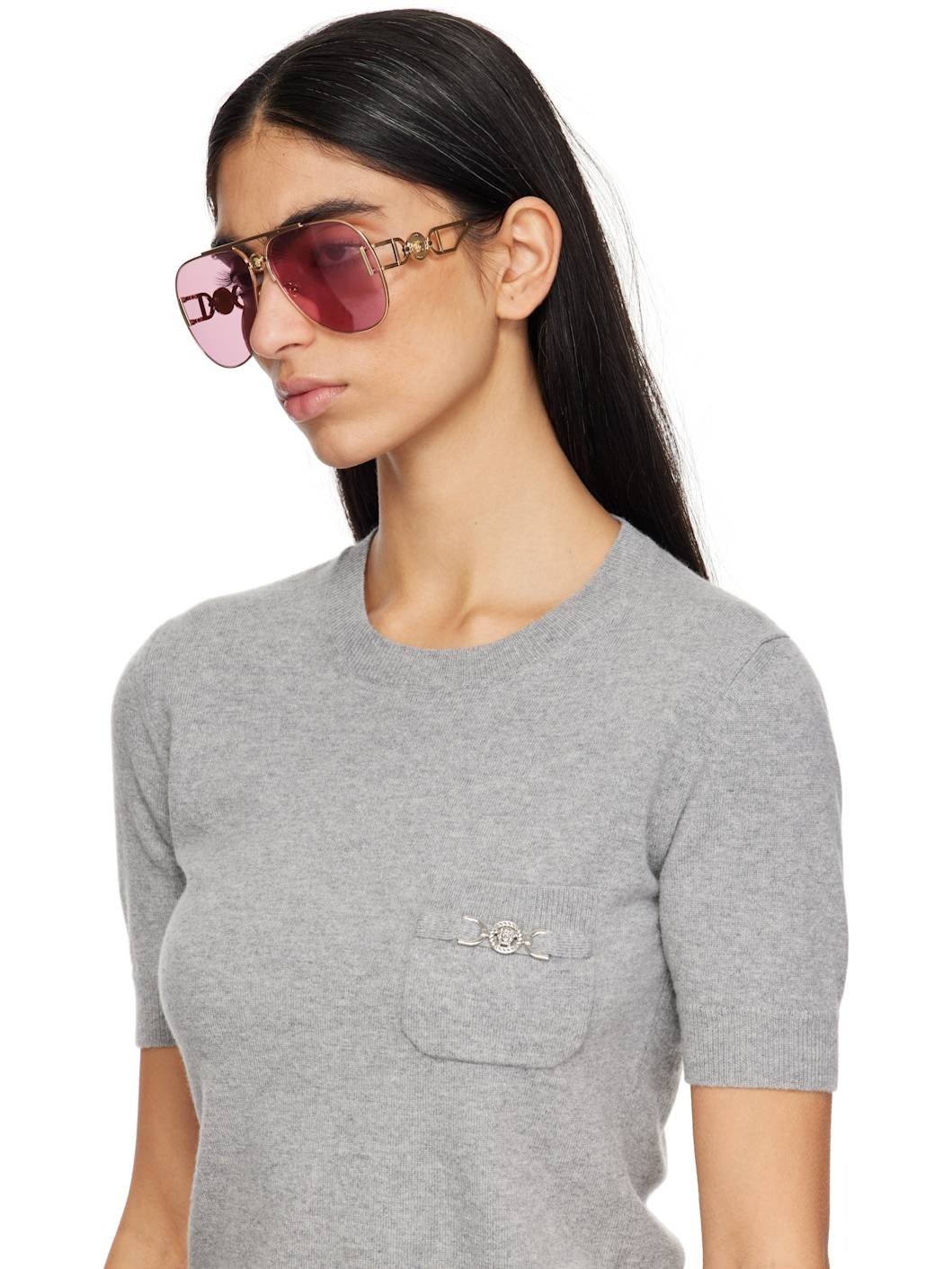 Gold Medusa '95 Pilot Sunglasses - 4