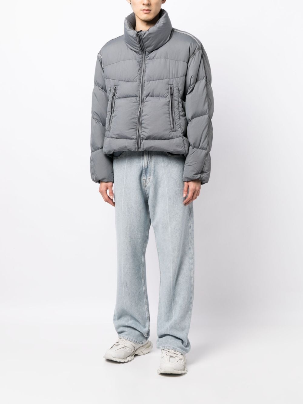 high-neck padded jacket - 2