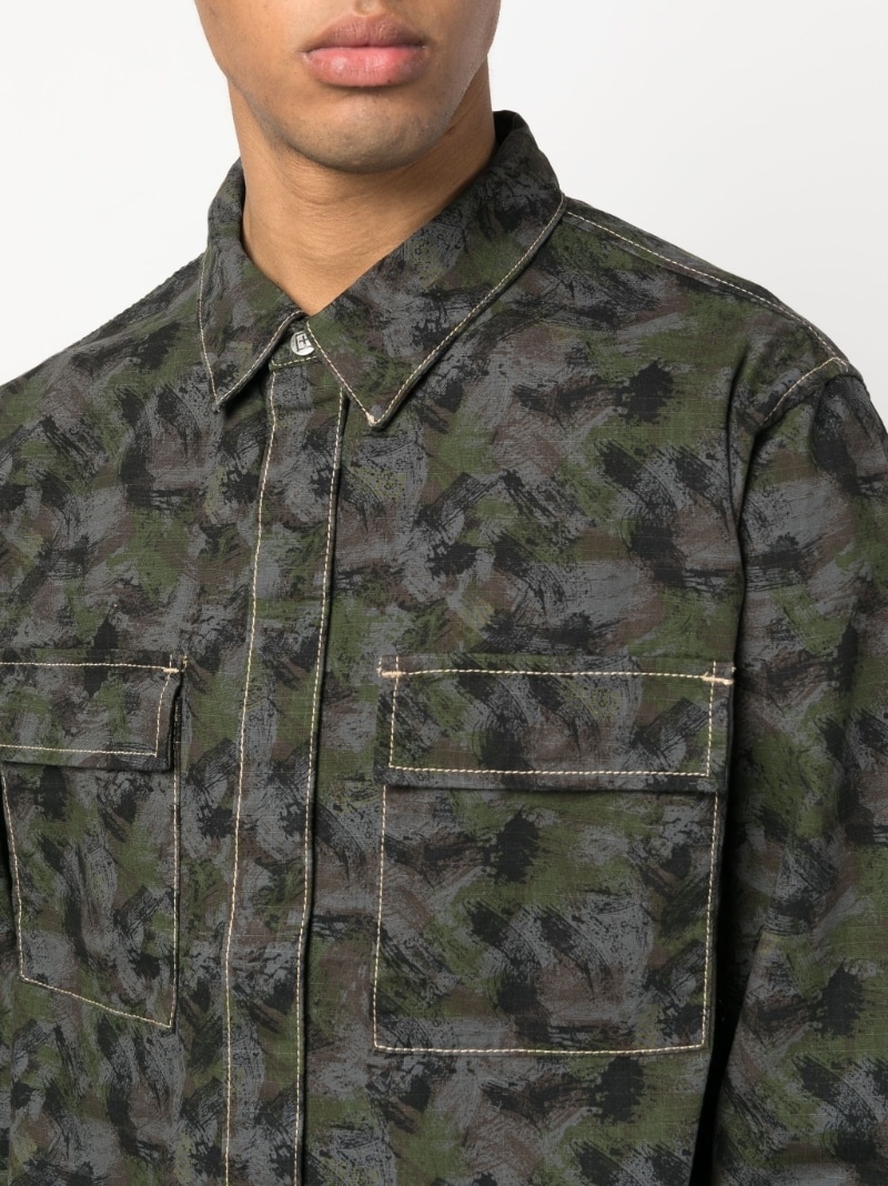 graphic-print cotton shirt - 5