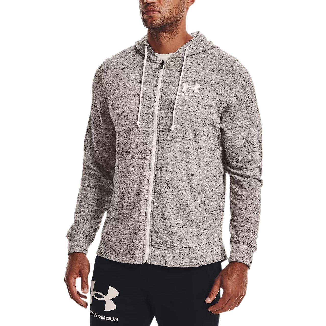 Under Armour Rival Terry Hooded Jacket 'Grey' 1370409-112 - 5