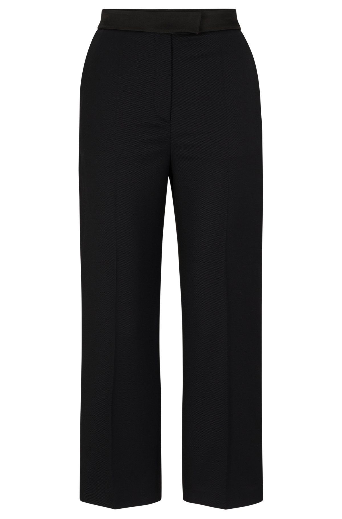 REGULAR-FIT TUXEDO PANTS IN WOOL-BLEND TWILL - 1