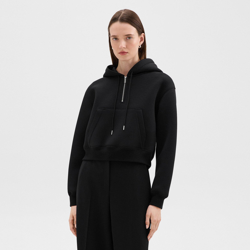 Half-Zip Hoodie in Scuba 1