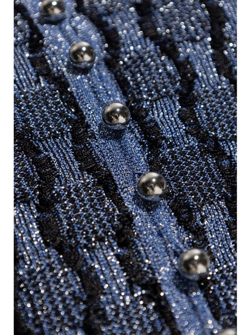 metallic knitted cardigan 5