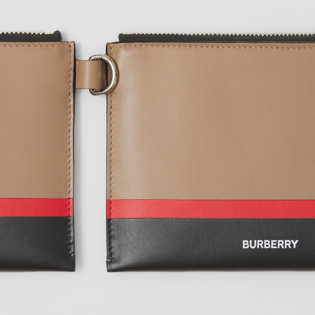 Stripe Print Link Pouch Crossbody Bag - 2
