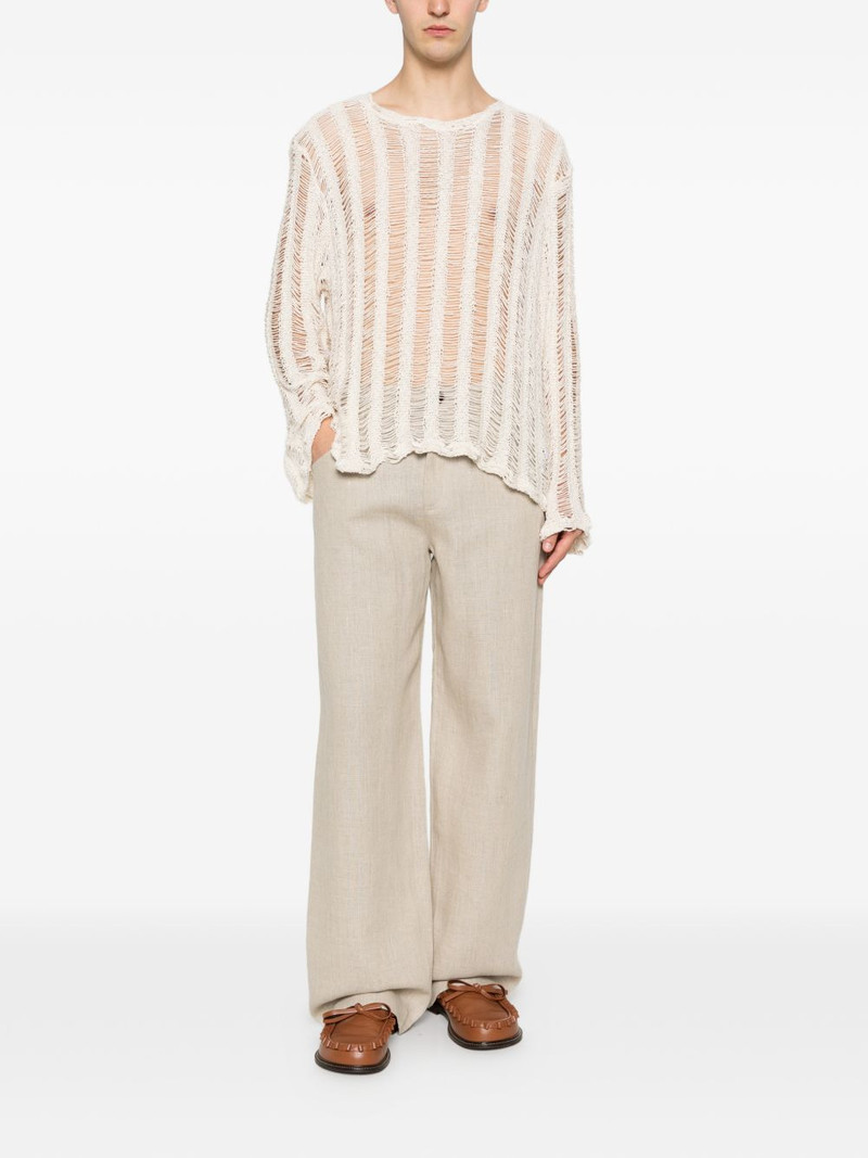Séfr Aetas ladder-knit long-sleeve sweater outlook