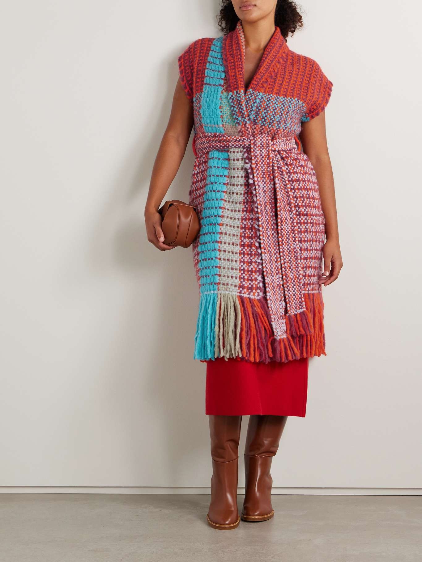 Teagan fringed cashmere vest - 2