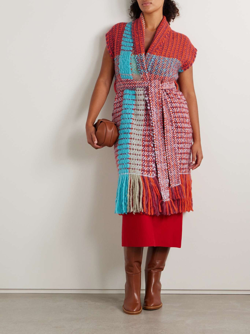 GABRIELA HEARST Teagan fringed cashmere vest outlook