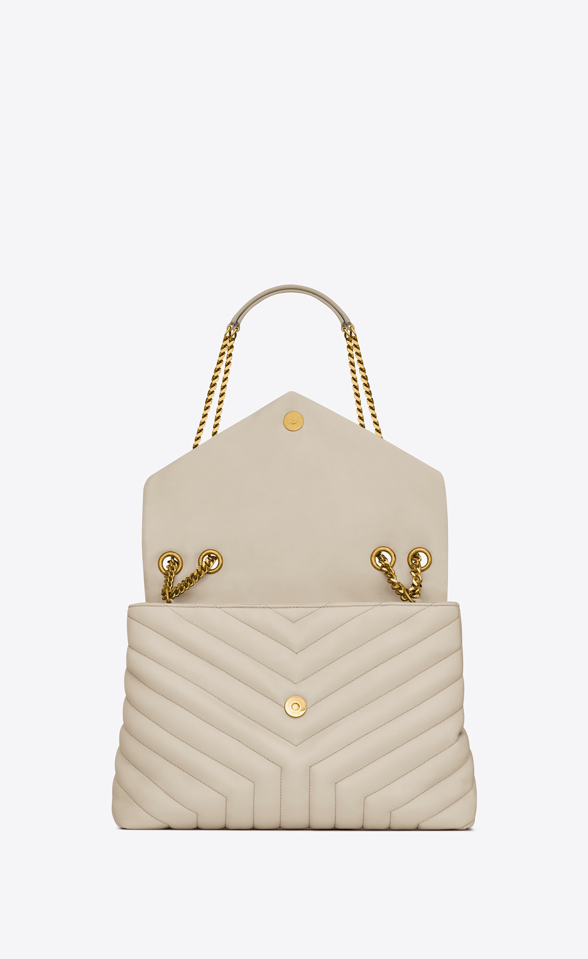 loulou medium chain bag in matelassé "y" leather - 5