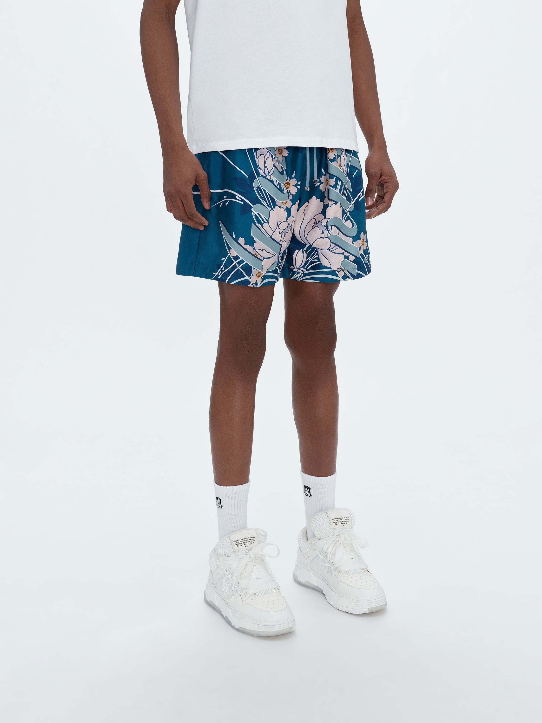 FLORAL DRAWSTRING SHORT - 4