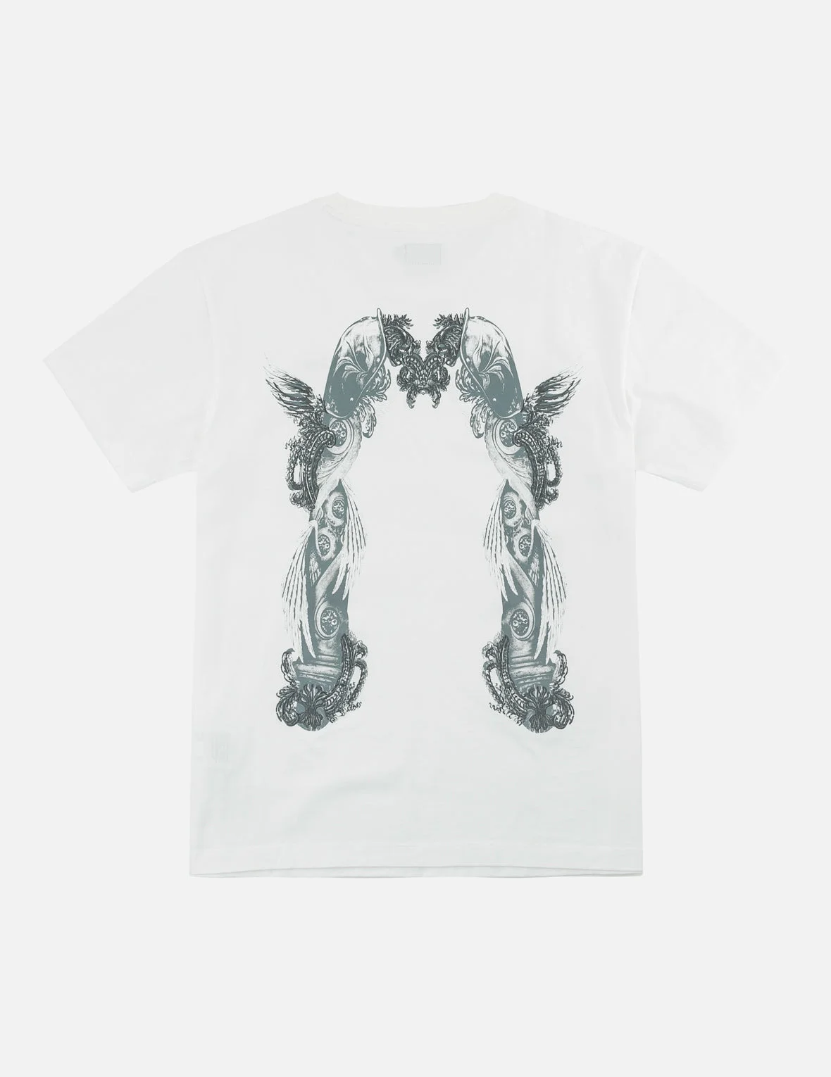 Feather Wing Daicock Print and Embroidered T-Shirt - 1