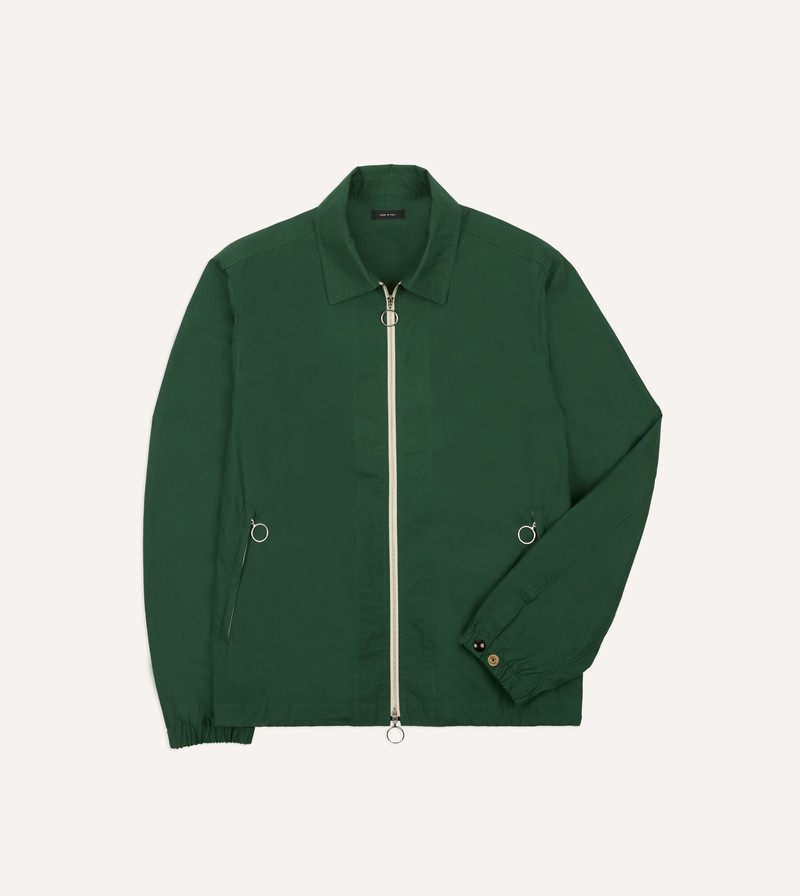 Green Cotton Blouson Jacket 1