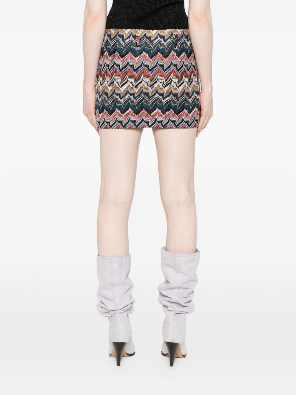 Wool blend mini skirt - 2