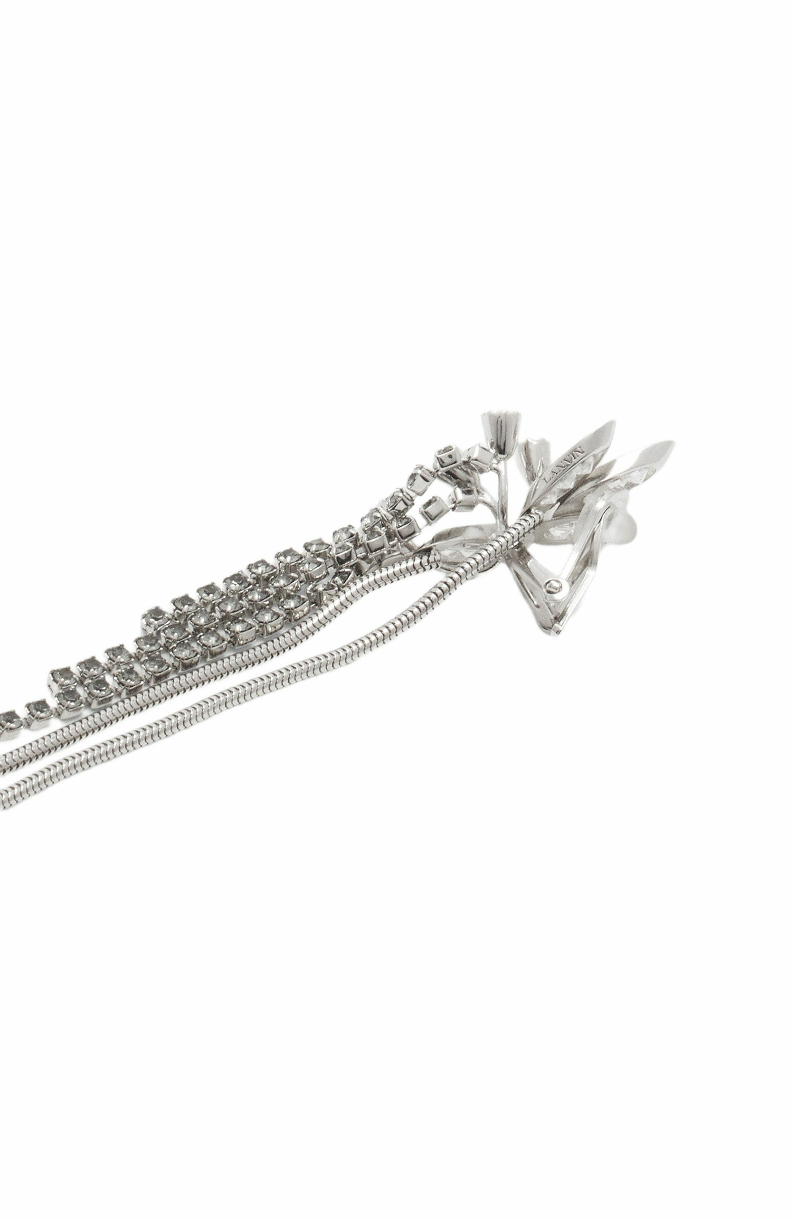 Lanvin Aede Earrings in Silver-Crystal at Nordstrom - 3