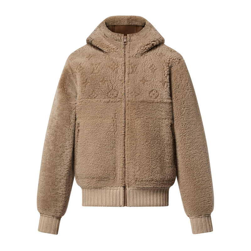 Reversible Hooded Shearling Blouson 1