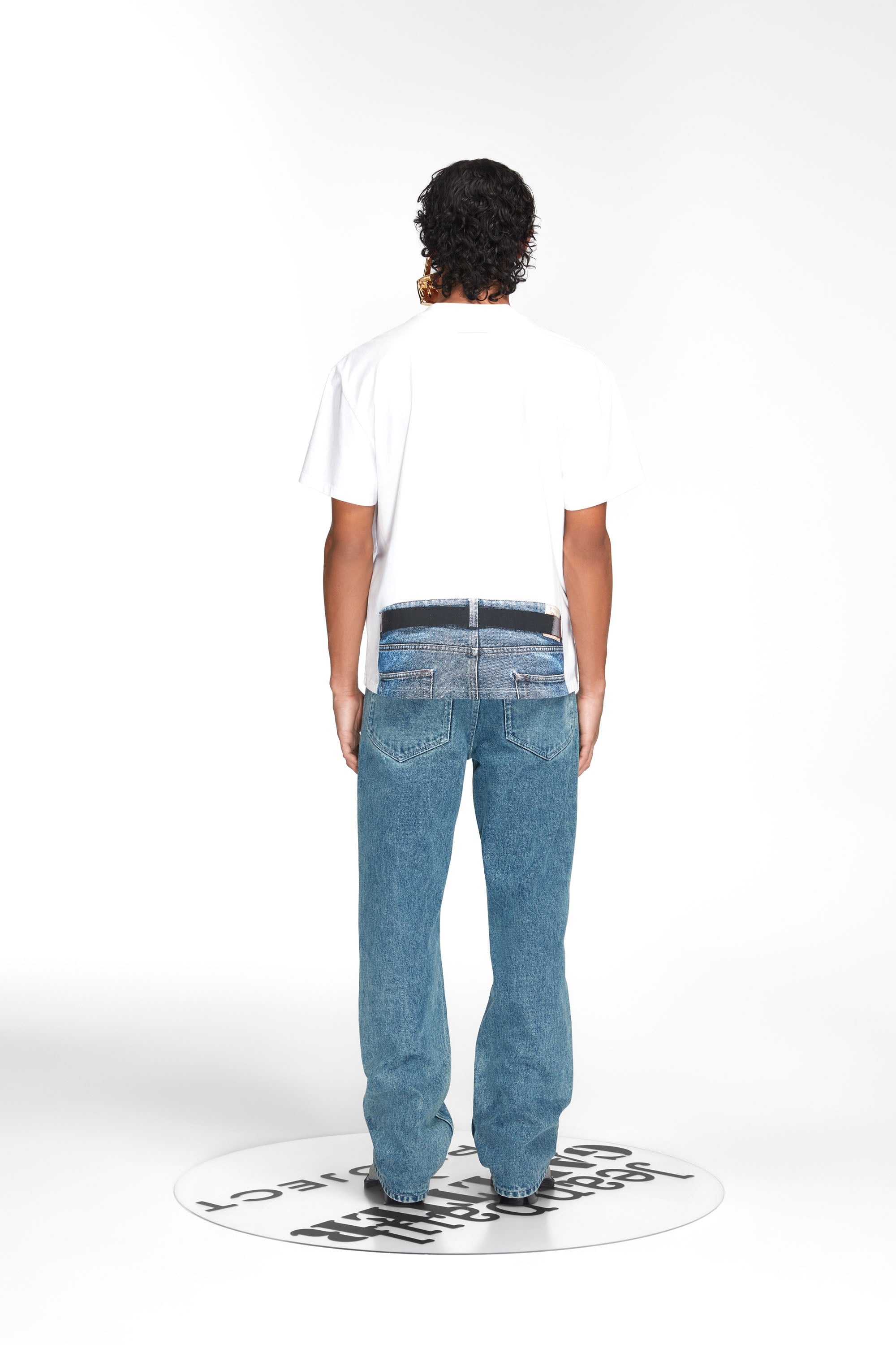 Trompe L'oeil Y Belt T-Shirt - 3