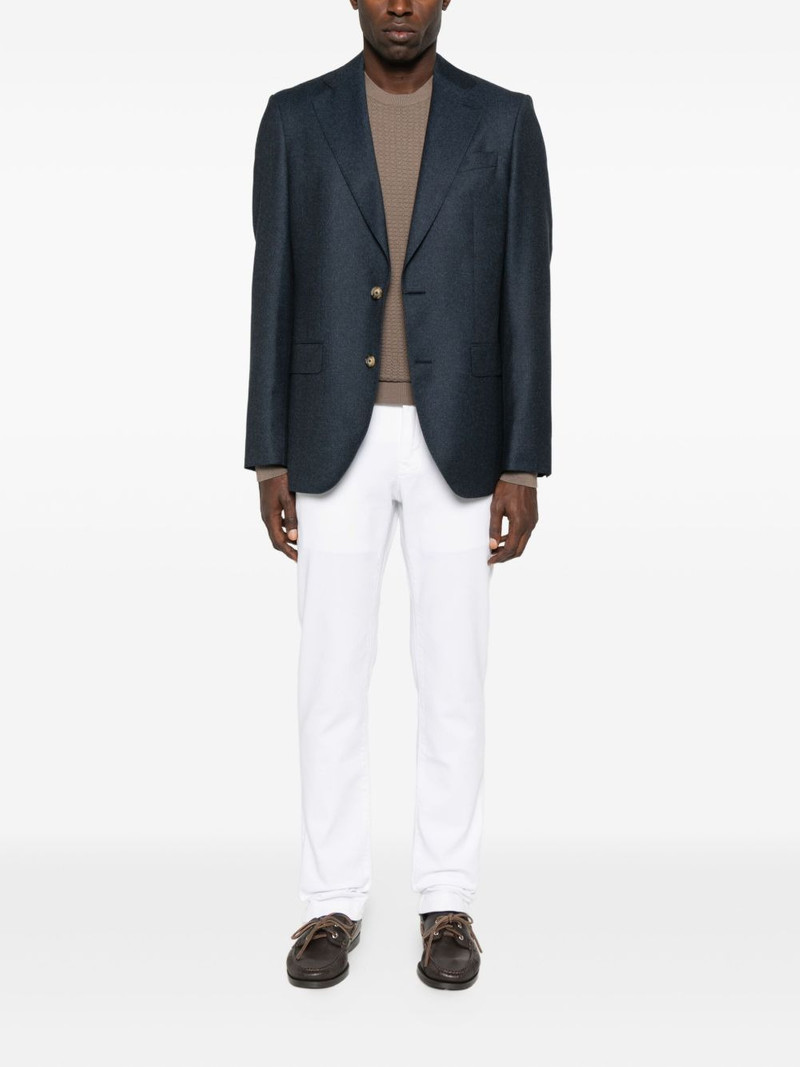 EMPORIO ARMANI textured crew-neck sweater outlook