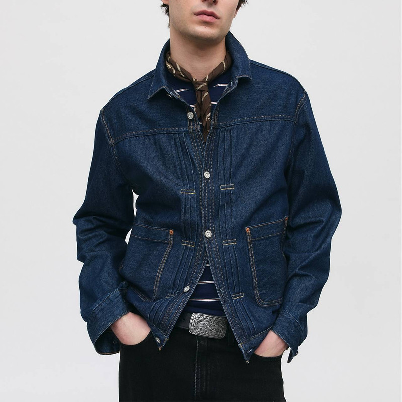 Levi's LIGHTWEIGHT PLEATED BLOUSE TRUCKER JACKET outlook
