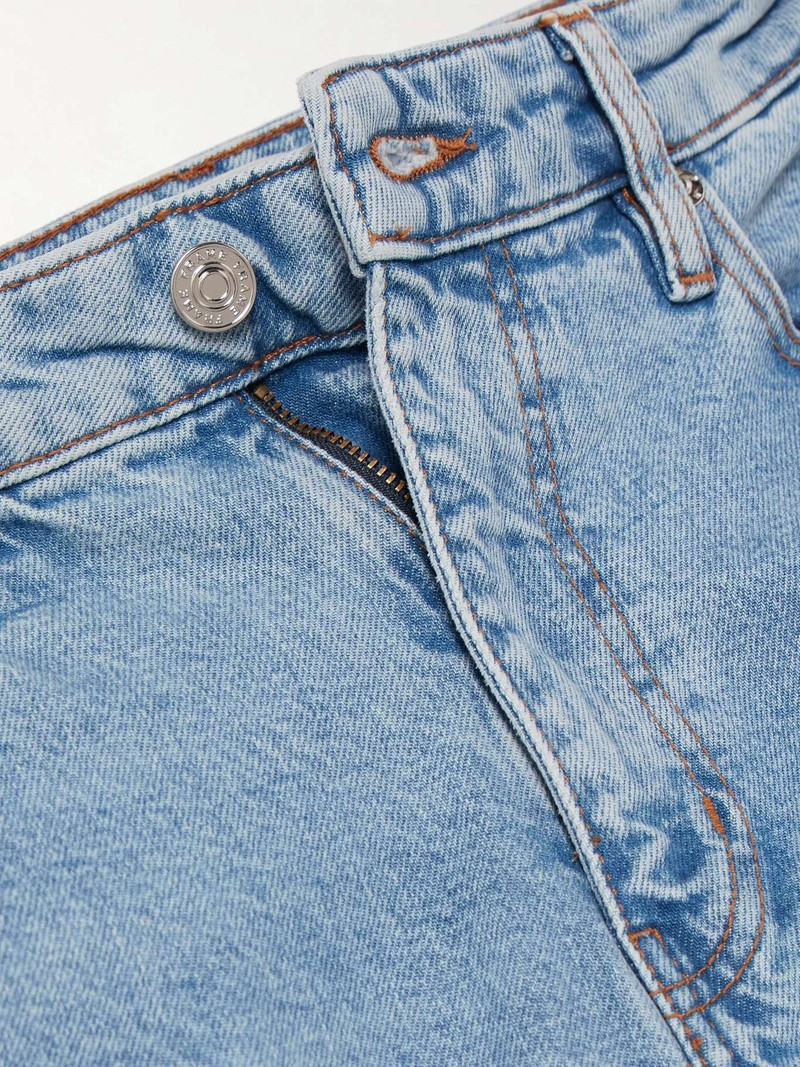 넓은 고층 넓은 다리 청바지 빛 denim 5