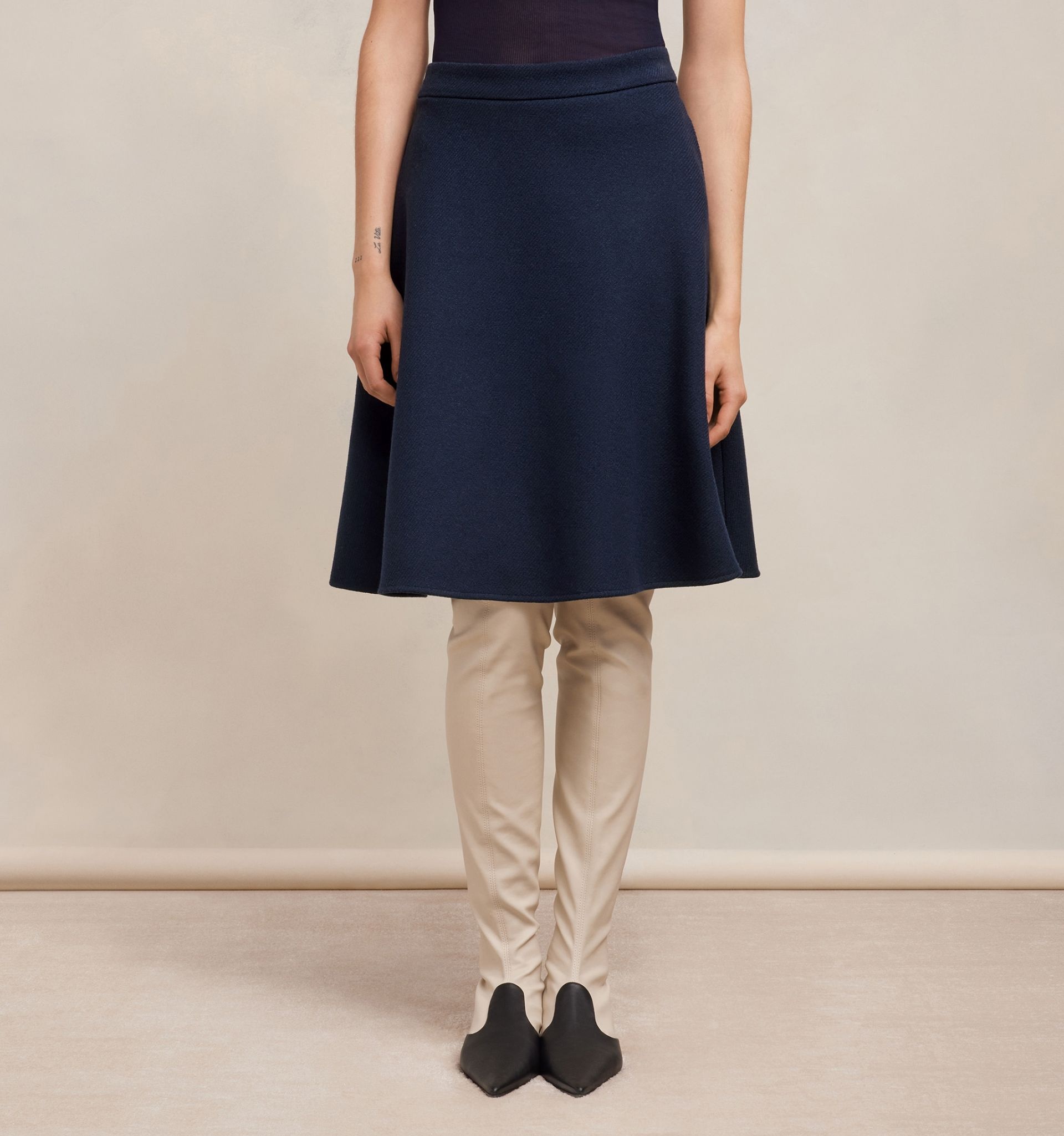 A Line Midi Skirt - 6