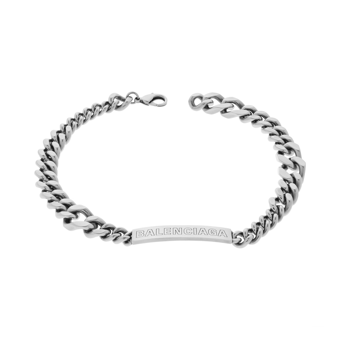 Plate Twist Necklace in Antique Silver - 2