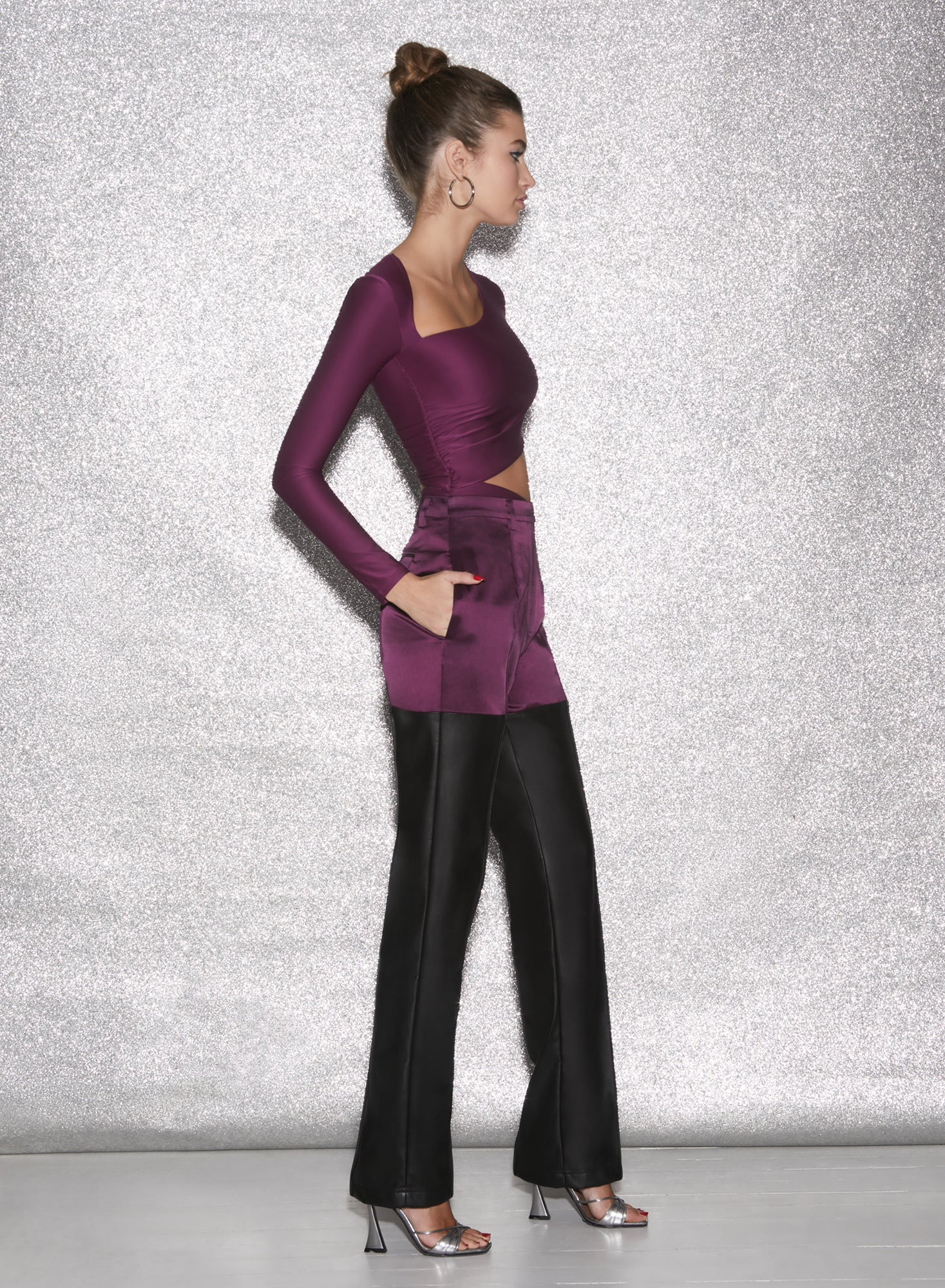 Asymmetric Wrap Bodysuit - 7